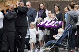 thumbnail: The funeral of Valerie Armstrong takes place at The Church of the Nativity in West Belfast.  Valerie Armstrong, 35, was walking her dog in a forest park on the outskirts of Belfast when she was knocked down by a motorbike. Picture Mark Marlow/pacemaker press