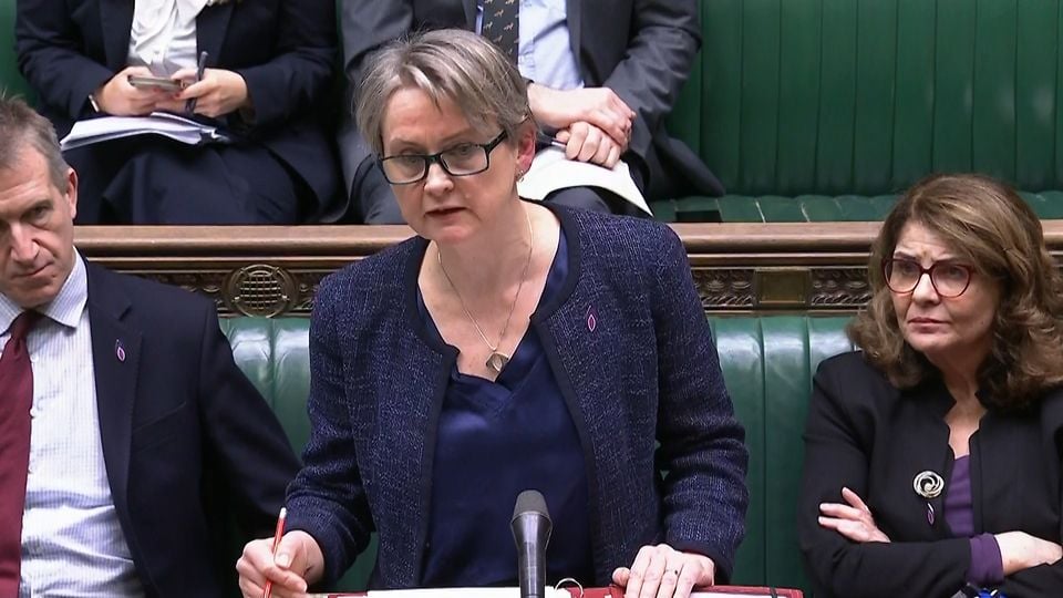 Home Secretary Yvette Cooper told MPs it was ‘unbearable’ to think more could have been done to prevent the Southport attack (House of Commons/UK Parliament/PA)