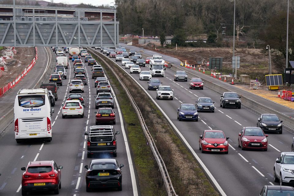 Drivers planning Christmas getaways were warned to expect delays because of traffic levels (PA)