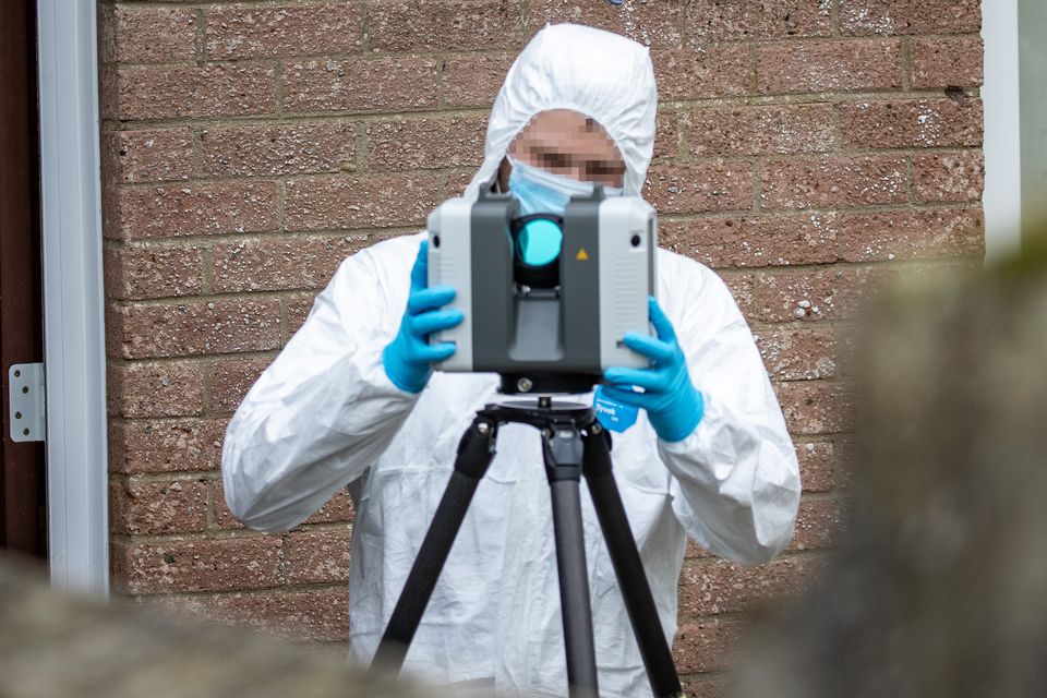 A police forensics investigation is underway after a teenager was fatally stabbed on Friday evening. Picture: Aodhán Roberts/Belfast Telegraph.