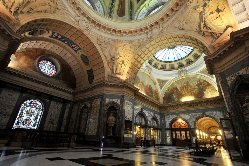 The Grand Hall of the Central Criminal Court also known as the Old Bailey, in central London (John Stillwell/PA)