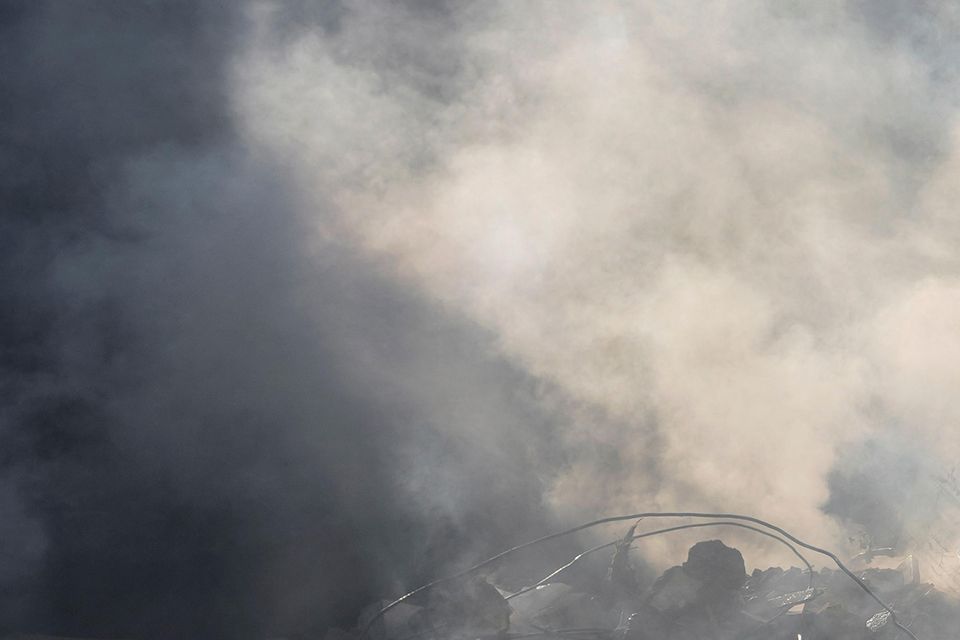 Rescue workers search for victims at the site of Thursday’s Israeli airstrike in Beirut, Lebanon (Hassan Ammar/AP)