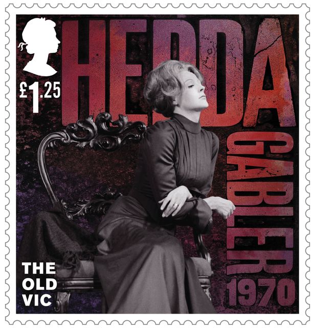 Maggie Smith in Hedda Gabler, 1970 on a Royal Mail stamp (Royal Mail/PA)