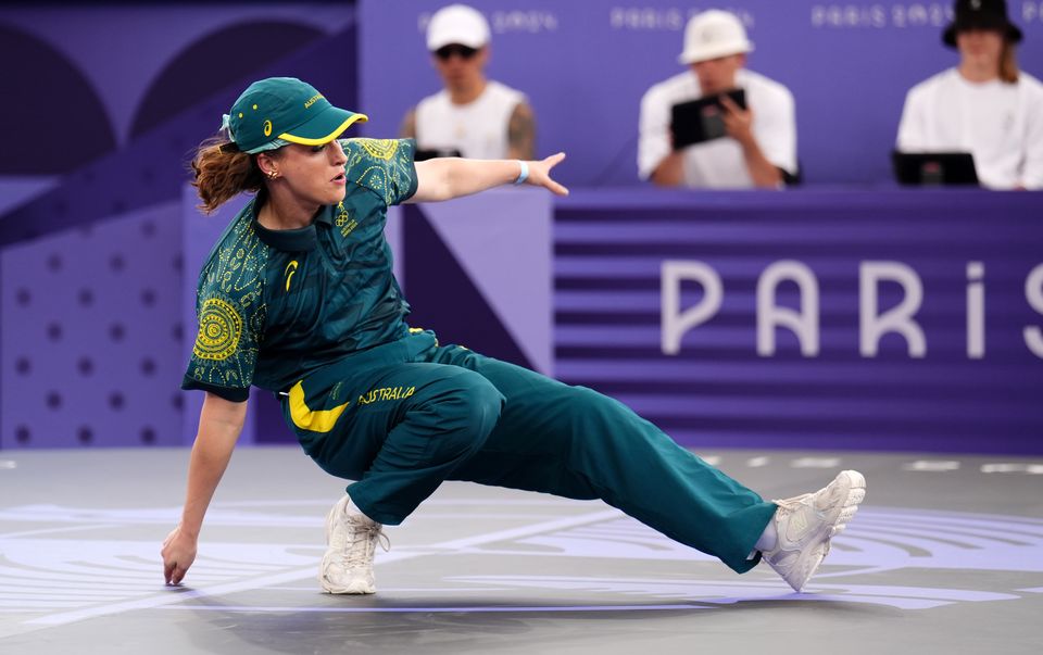 Australian breakdancer Raygun, who went viral for her performance at the Olympics in Paris, described the “hate” that followed as “devastating” (John Walton/PA)