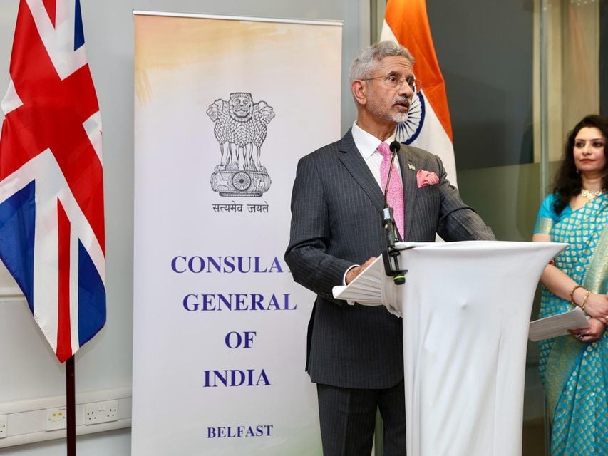 India’s foreign minister Dr S. Jaishankar addresses the opening of the new Indian consulate in Belfast.