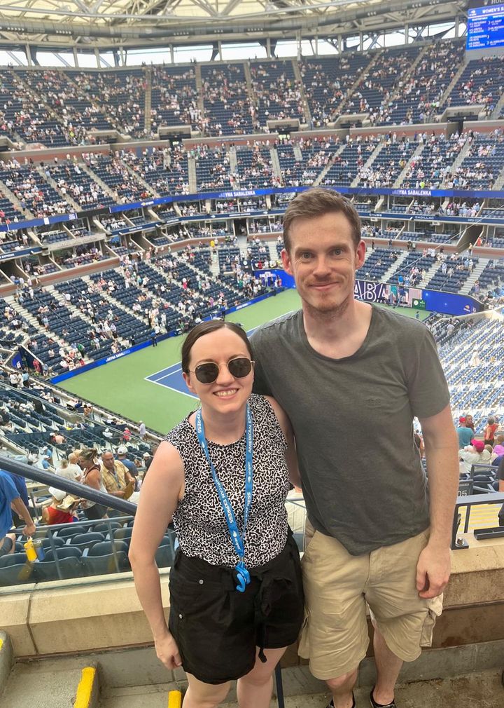 Game, set and matched: Lisburn couple expecting first child after growing close through tennis