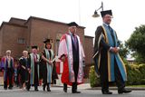 thumbnail: One of Irelands leading businessmen and a renowned social anthropologist Dermot Desmond has been honoured for services to business and commerce at Queens University today (Thursday 3 July).