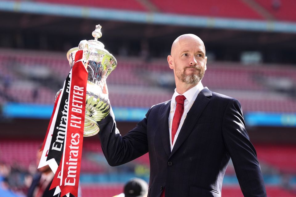 Erik ten Hag guided United to FA Cup glory last season (Nick Potts/PA)