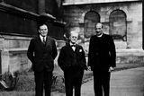 thumbnail: Outside St. Anne's Cathedral Mr. W.D. Hoskins, ARICS. and Mr. T.J. Rushton FRIBA a partner of Sir Charles Nicholson, cathedral architect with the Dean of Belfast, Very Reverend R.C.H.Elliot. 18/9/1947
BELFAST TELEGRAPH COLLECTION/NMNI