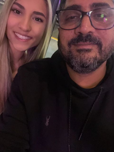 Asha Patel and her father Jayesh (Cancer Research UK/PA)