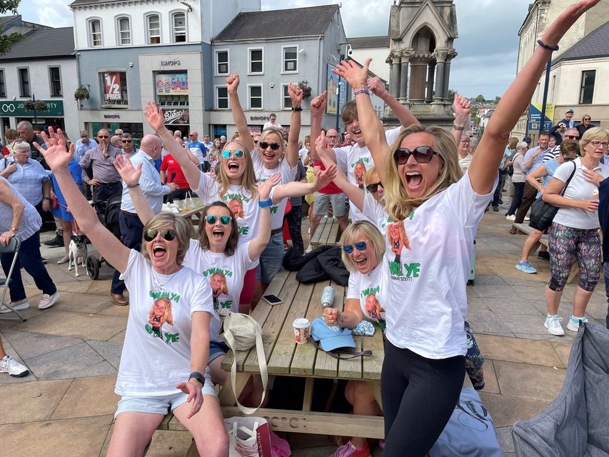 Crowds in Coleraine cheered on local hero Hannah Scott (David Young/PA)