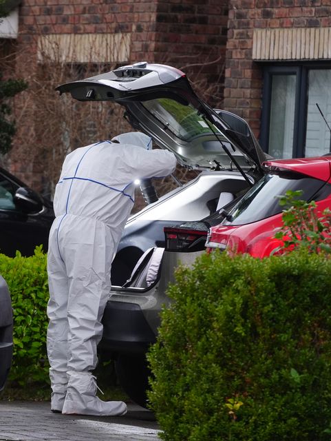 Garda forensics officers in Malahide (Brian Lawless/PA)