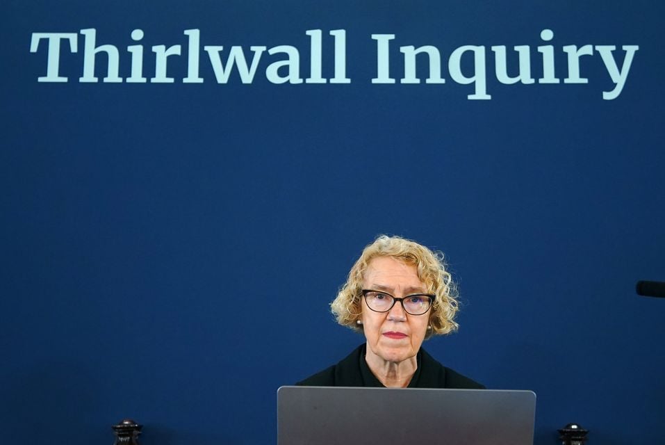 Chair of the inquiry Lady Justice Thirlwall (Peter Byrne/PA)