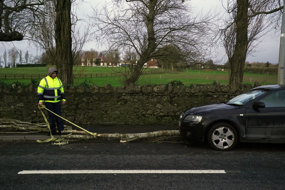 Millions of people were warned to stay at home on Friday (Brian Lawless/PA)