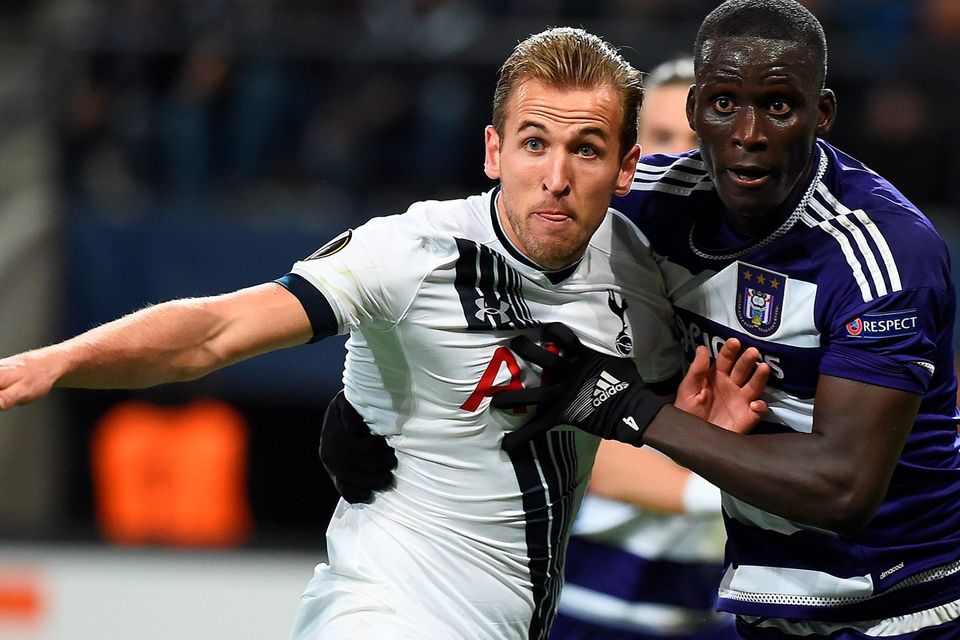 Clinton Njie Tottenham in a match of Europa League Anderlecht - FC