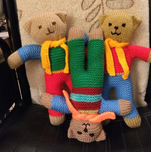 Some of the trauma bears made by the group (Trauma Bears Facebook group/PA)