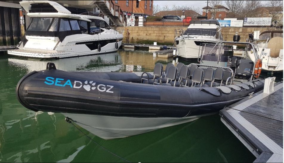 The Seadogz sightseeing boat which crashed, killing Emily Lewis (MAIB/PA)