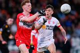 thumbnail: Niall O'Donnell of Derry in action against Gavin Potter of Tyrone