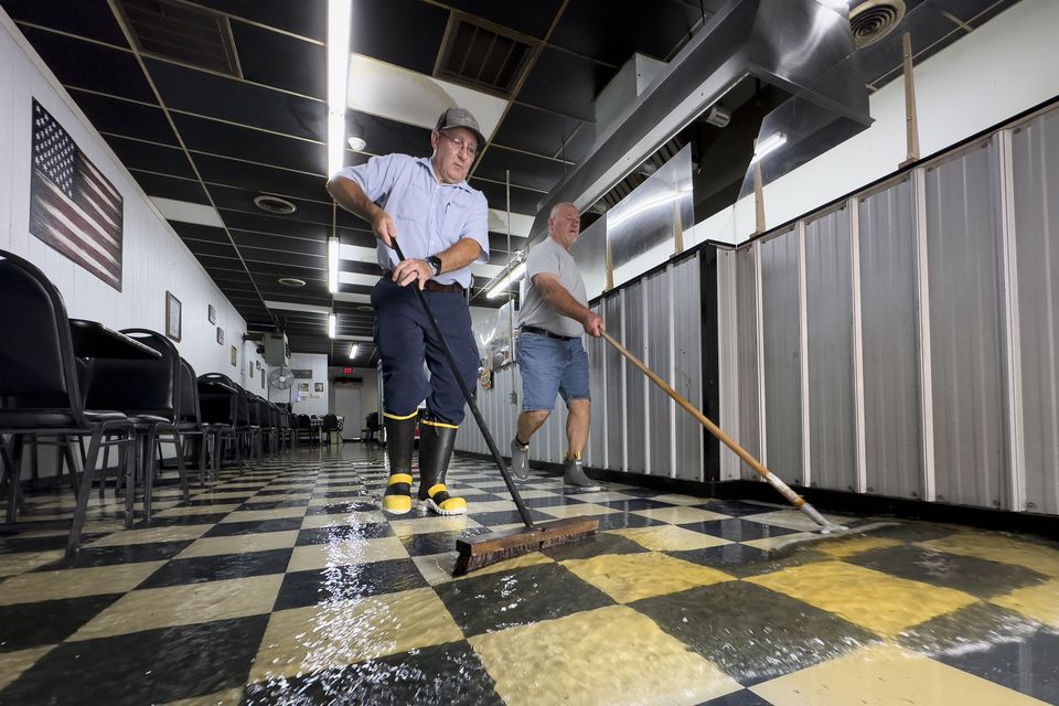 Floodwaters have receded in parts of North Carolina (AP)