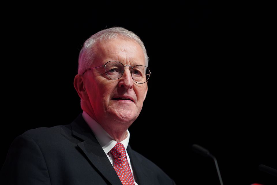 Northern Ireland Secretary Hilary Benn speaks during the Labour Party conference in Liverpool (Peter Byrne/PA)