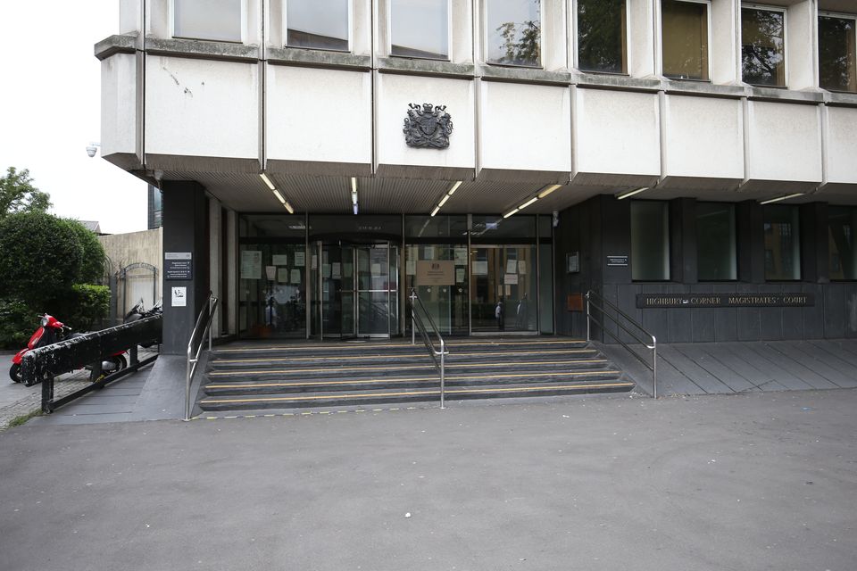 The defendant appeared at Highbury Corner Magistrates’ Court (Jonathan Brady/PA)