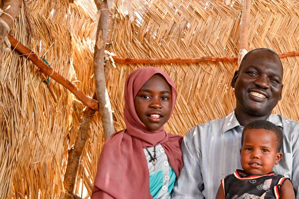 Amani with her husband Rashid and three of their children in Wedweil refugee camp. Credit: David Macharia, Christian Aid