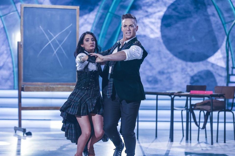 Leah O’Rourke with dance partner John Nolan in Dancing With The Stars. Photo by Kyran O’Brien/kobpix