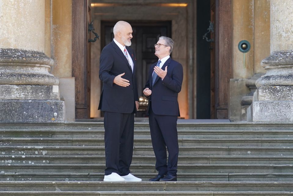 Sir Keir Starmer discussed Albania’s processing deal with Italy during a conversation with his Albanian counterpart Edi Rama (Stefan Rousseau/PA)