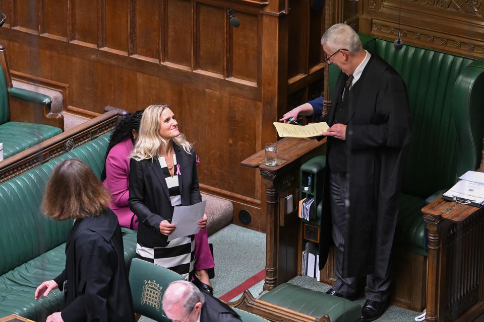 Labour MP Kim Leadbeater presented her Bill to Parliament on October 16 (House of Commons/UK Parliament/PA)