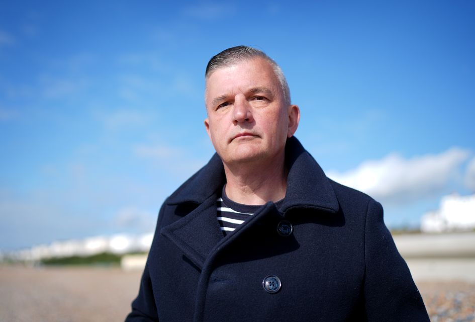 Fighting with Pride campaign director Craig Jones on the beach in Brighton (Gareth Fuller/PA)