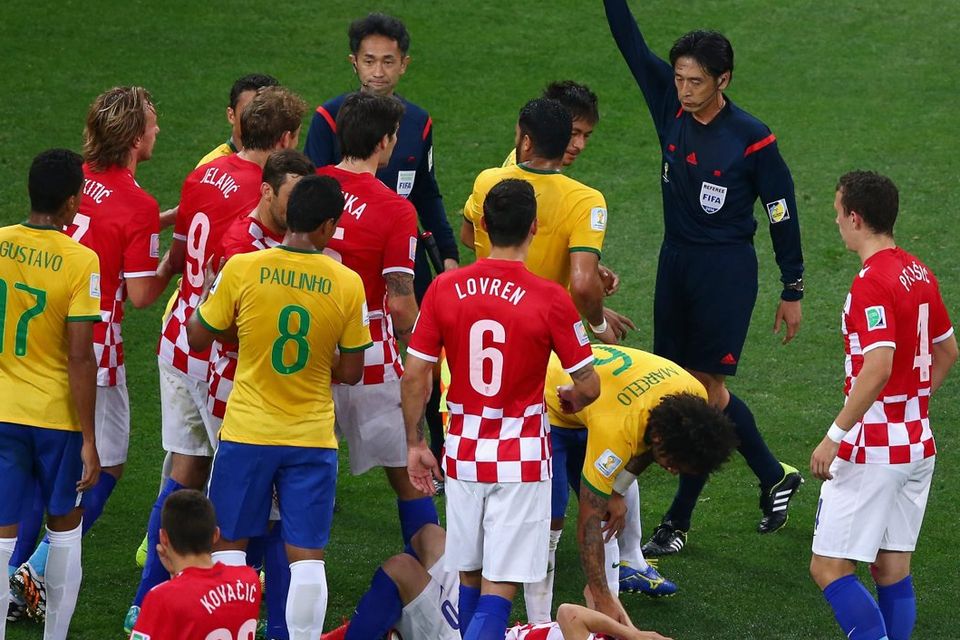 Neymar. Brazil v Croatia group match FIFA World Cup 2014 Brazil