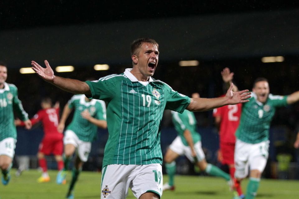 Football GIF: Cristiano Ronaldo Toys With Northern Ireland's Steven Davis  At Windsor Park