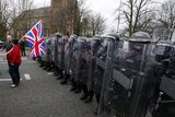 thumbnail: PSNI officers on the Lower Newtownards t