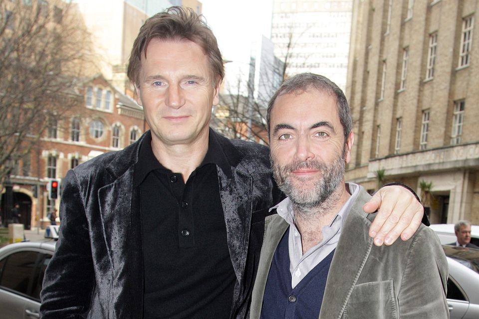 Liam Neeson and Jimmy Nesbitt (Pic by David Fitzgerald)