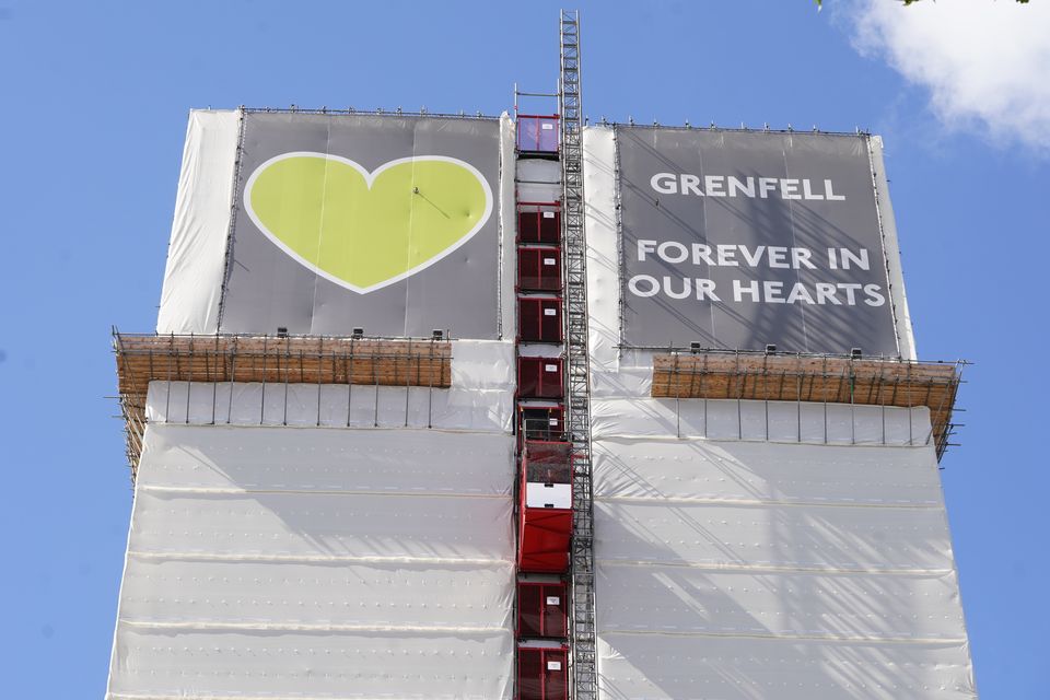 Grenfell Tower had aluminium composite material cladding (Lucy North/PA)