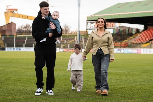 ‘It was the longest two hours of our lives’: Glentoran striker feared the worst after newborn son’s emergency operation