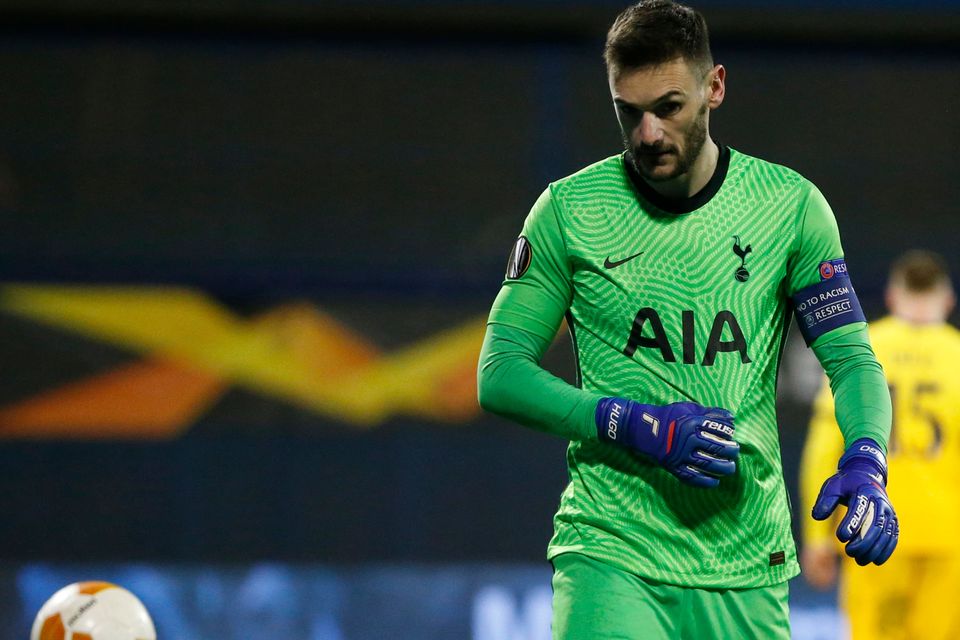 Hugo Lloris was scathing about his side after Tottenham went out of the Europa League (Darko Bandic/AP)