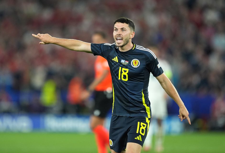 Lewis Morgan went to Euro 2024 with Scotland (Martin Rickett/PA)