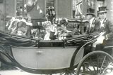 thumbnail: King George V, at Belfast City Hall accompanied by Queen Mary to the opening of the first Ulster Parliament. 22/6/1921.