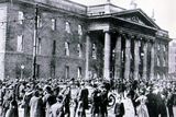thumbnail: The bomb-damaged GPO in aftermath of the Rising