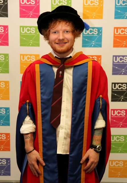 Ed Sheeran has an honorary degree from the University of Suffolk for his ‘outstanding contribution to music’  (Chris Radburn/PA)