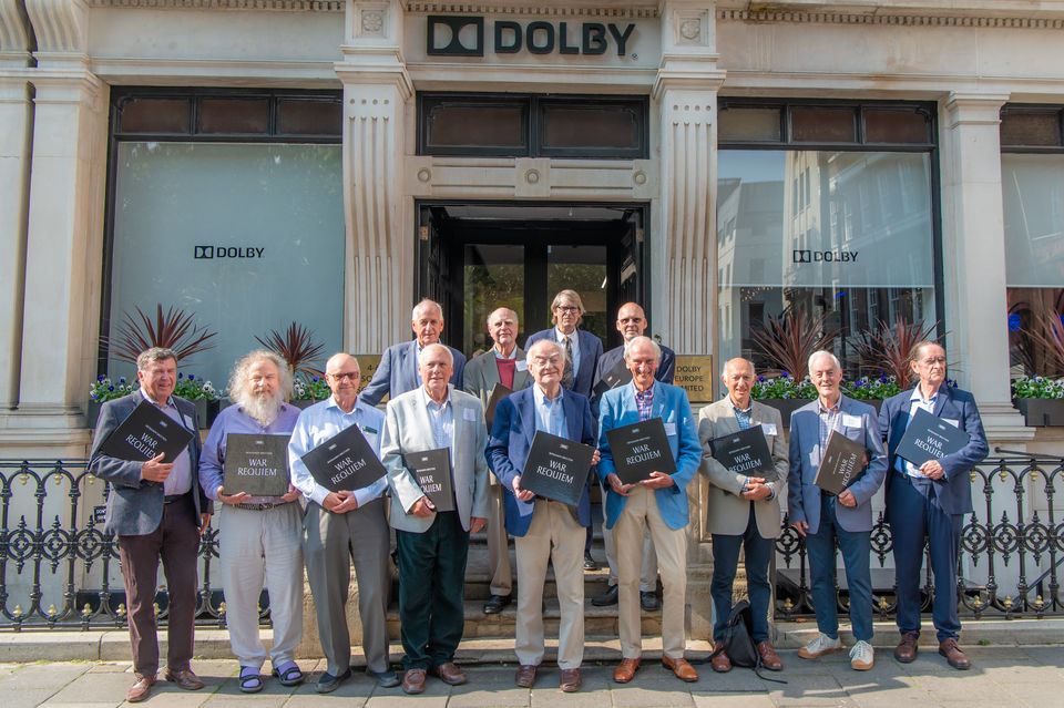 Around 17 of the choristers who recorded in 1963 were reunited at the Dolby Theatre in Soho, London 61 years on (Carsten Windhorst)