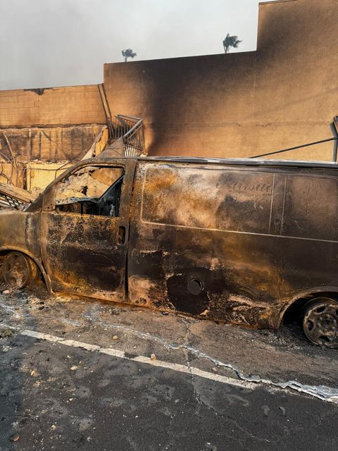 The family lost all of their equipment, tools and their trucks in the fire (Shavahn Ahmadi/PA)