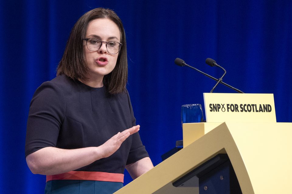 Scottish Deputy First Minister Kate Forbes has said Westminster migration policies are ‘actively harming’ Scotland (Jane Barlow/PA)