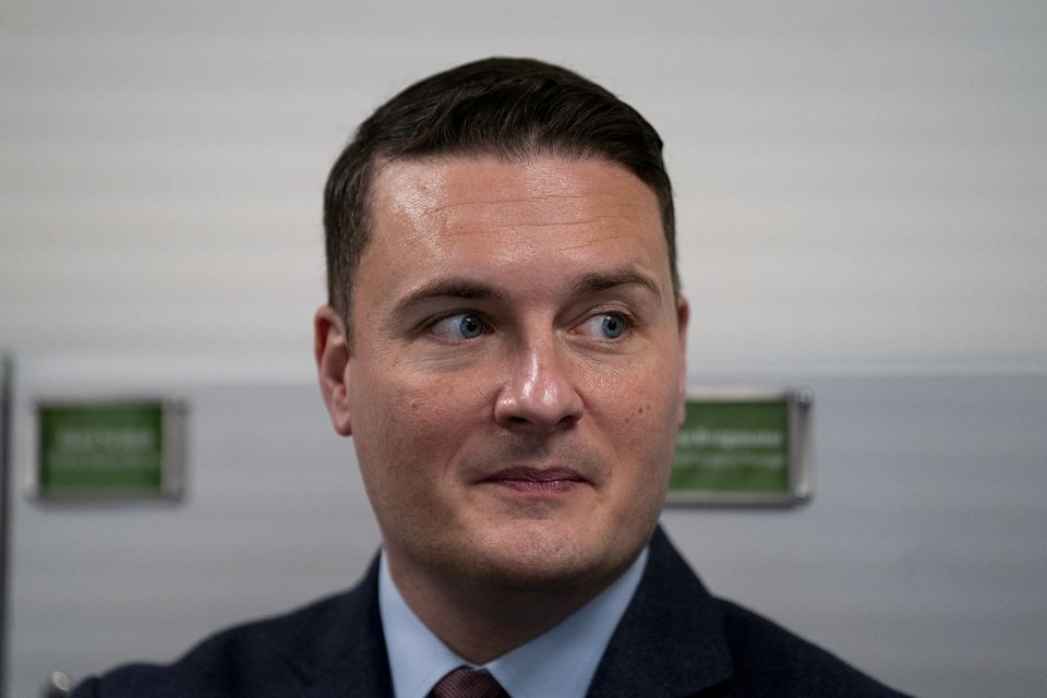 Health Secretary Wes Streeting meeting staff during a visit to London Ambulance Service headquarters in south London in December (Ben Whitley/PA)