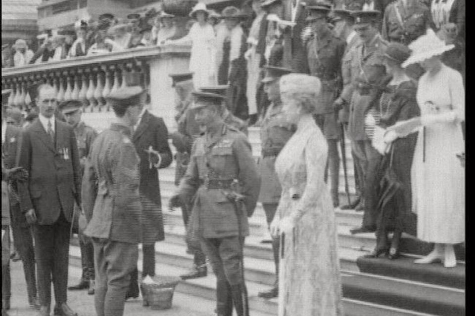 George V with Queen Mary visiting Ireland in 1911, the last reigning monarchs to visit.Queen Victoria visiting Dublin in 1900