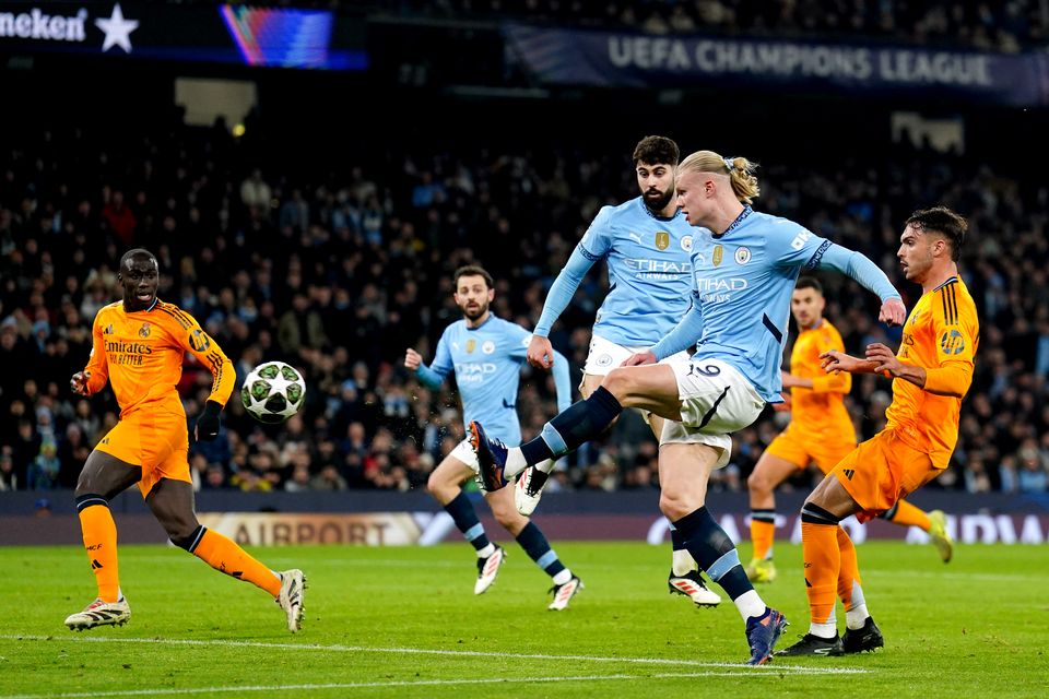 Erling Haaland opens the scoring (Mike Egerton/PA)