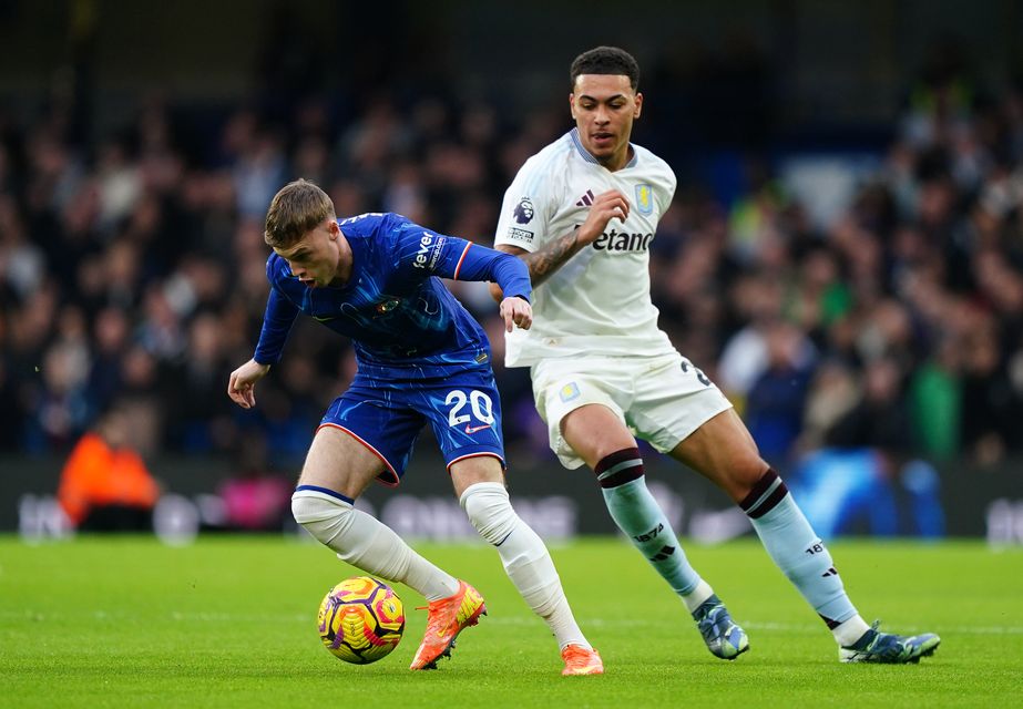 Cole Palmer, left, starred against Villa (Zac Goodwin/PA)