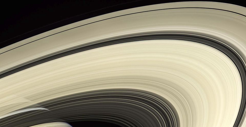 Part of the rings of the planet Saturn, as seen from the Cassini spacecraft (Nasa/JPL-Caltech/Space Science Institute/AP)