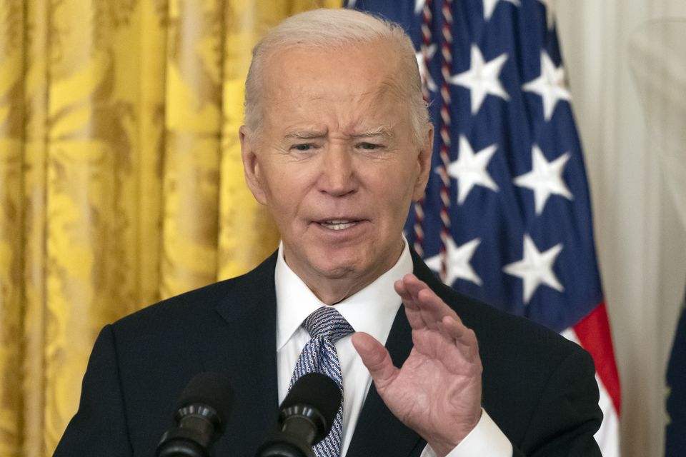 President Joe Biden has given Israel a deadline for allowing humanitarian aid into Gaza (AP)